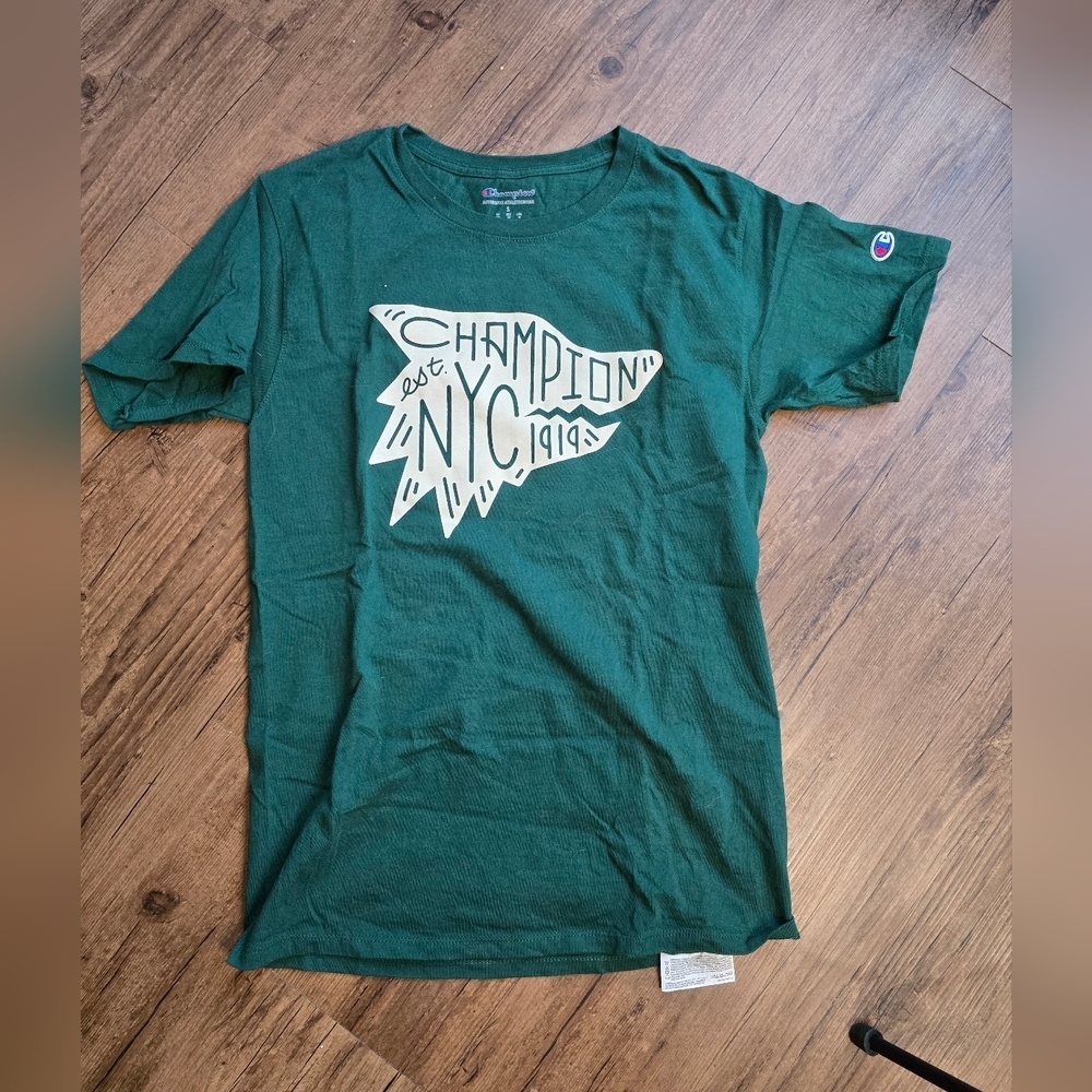 Mens Champion Short Sleeve Graphic Tee